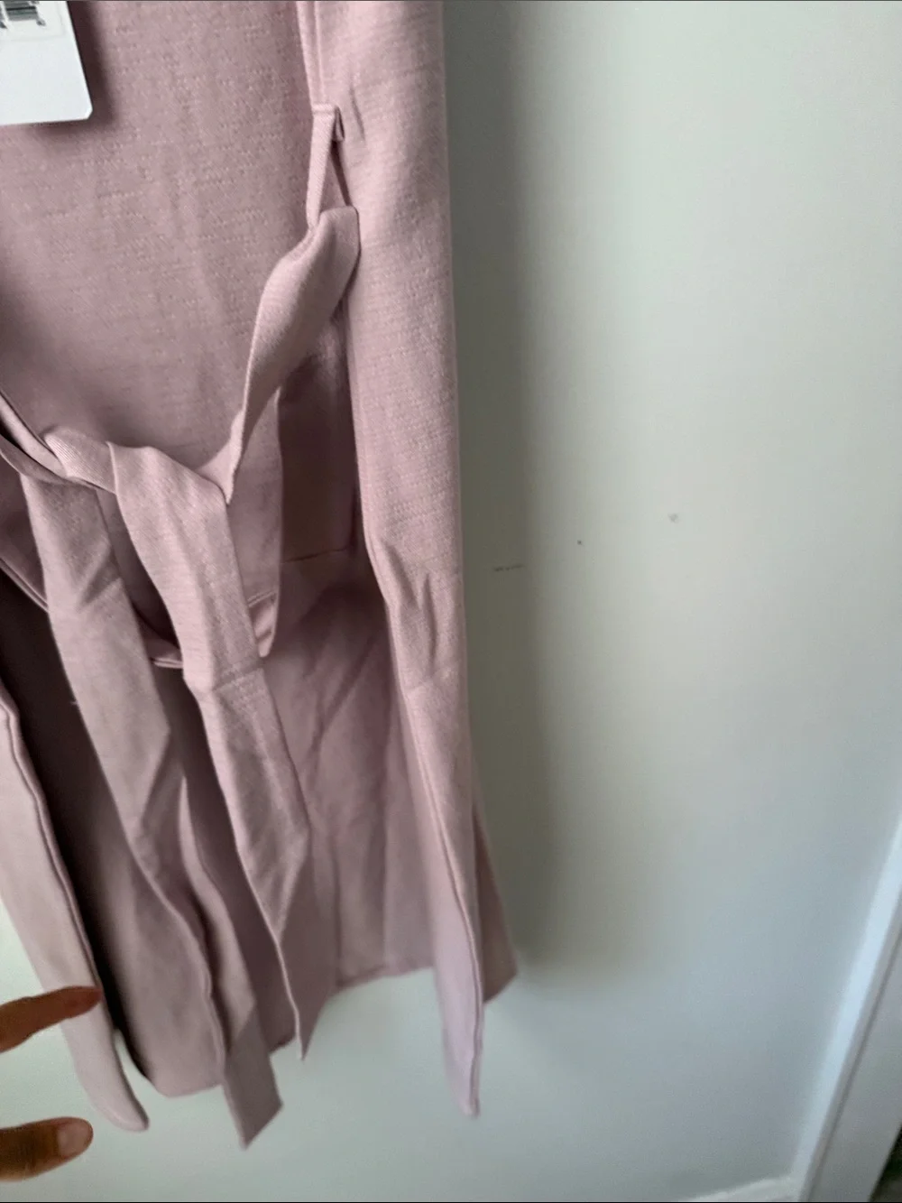Pink Button-Front Summer Dress Size Large Casual Mauve Relaxed fit